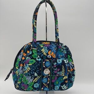 Vera Bradley Midnight Blues Multicolor Floral Shoulder Bag